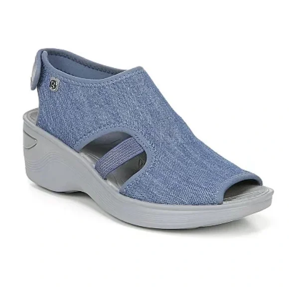 Bzees Shoes Bzees Dream Denim Sandal Velcro 95 Nib Poshmark